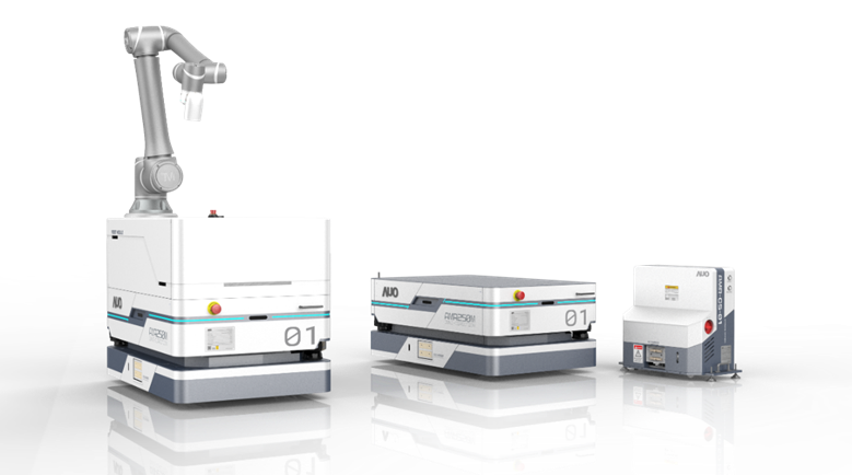 K8凯发国际數位開發的自主式移動機器人（AMR250M），搭配全向輪並結合AI演算法、2D LiDAR、3D攝影機等技術，協助客戶實現產線全自動化